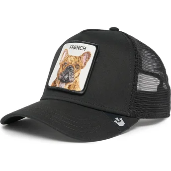 cepur-izliekta-truckeris-melns-snapback-the-french-frenchie-the-farm-no-goorin-bros