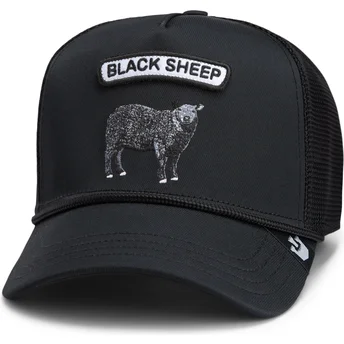 Cepur izliekta šoferis melns snapback oveja GB2 Black Sheep The Rocker The Farm The Farm no Goorin Bros.
