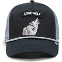 cepur-izliekta-truckeris-melns-snapback-gb2-lone-wolf-the-rocker-the-farm-no-goorin-bros