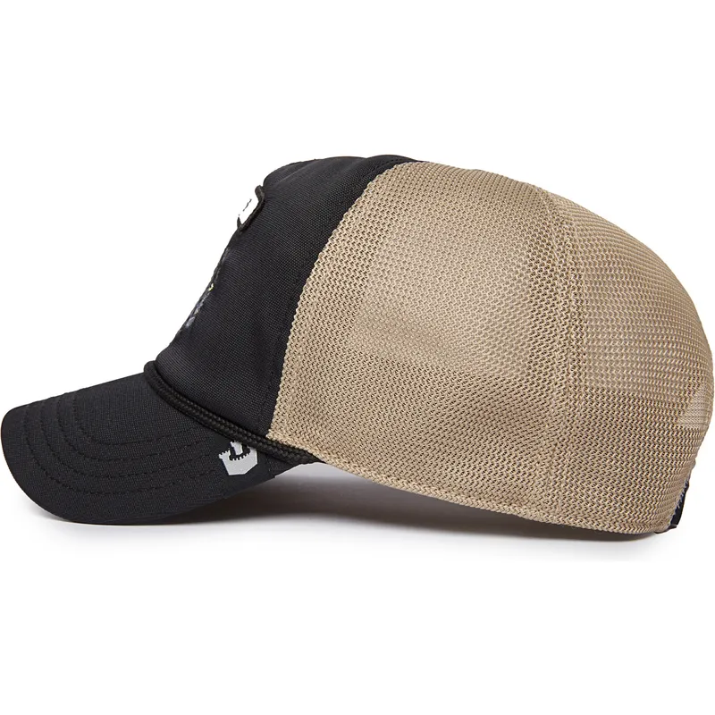 cepur-izliekta-truckeris-melns-snapback-gb2-black-panther-the-rocker-the-farm-no-goorin-bros