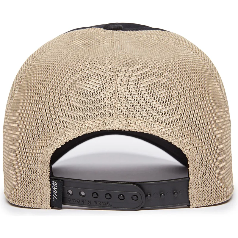 cepur-izliekta-truckeris-melns-snapback-gb2-black-panther-the-rocker-the-farm-no-goorin-bros