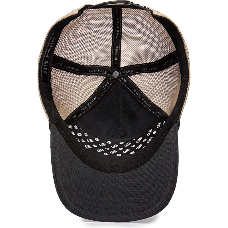 cepur-izliekta-truckeris-melns-snapback-gb2-black-panther-the-rocker-the-farm-no-goorin-bros