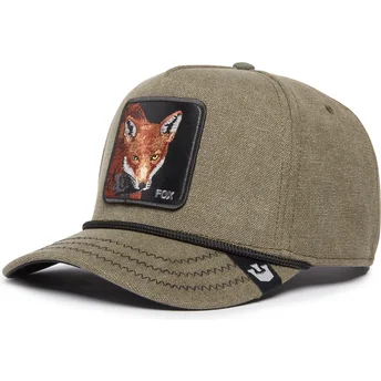 cepur-izliekta-zals-snapback-foxy-duck-canvas-the-farm-no-goorin-bros