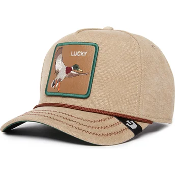 beige-gebogener-snapback-hut-lucky-duck-canvas-the-farm-von-goorin-bros