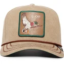 bezowa-czapka-z-zakrzywionym-daszkiem-snapback-lucky-duck-canvas-the-farm-od-goorin-bros