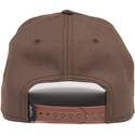 braune-snapback-kappe-mit-gebogenem-schirm-pferd-dark-horse-field-100-all-season-wool-the-farm-von-goorin-bros