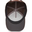 braune-snapback-kappe-mit-gebogenem-schirm-pferd-dark-horse-field-100-all-season-wool-the-farm-von-goorin-bros