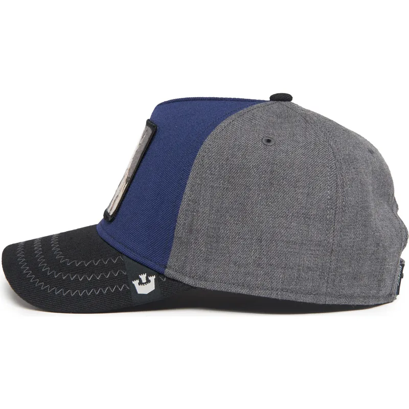 cepur-izliekta-tumsi-zils-snapback-goat-field-100-all-season-wool-the-farm-no-goorin-bros