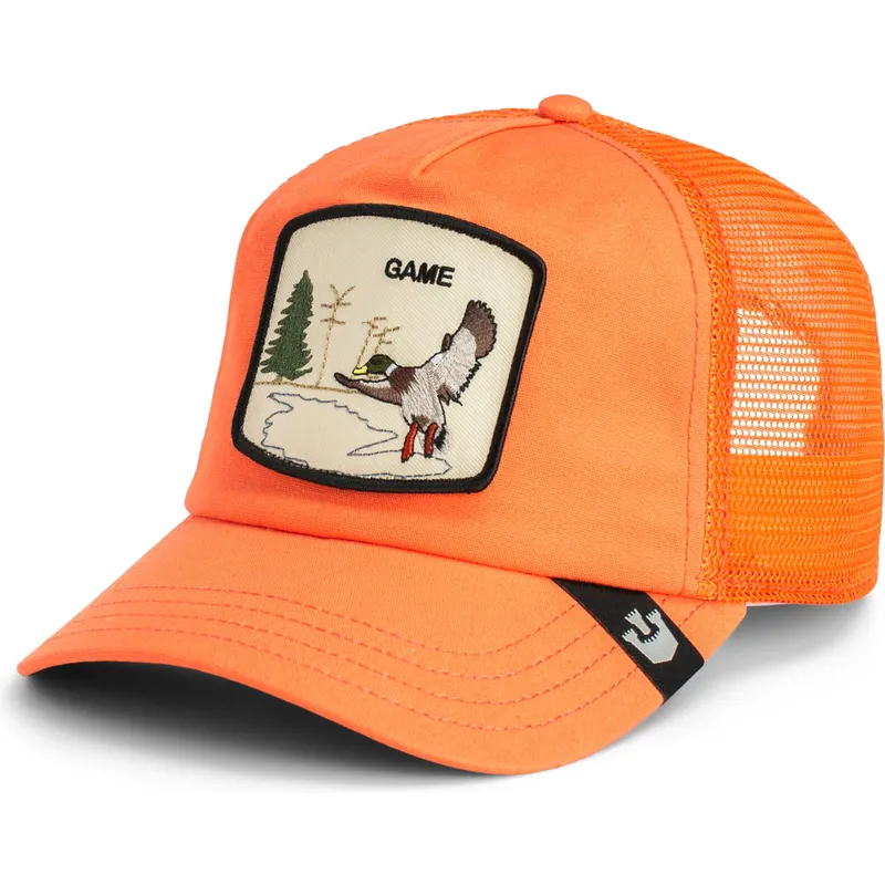 cepur-izliekta-truckeris-oranzs-snapback-game-maybe-park-range-the-farm-no-goorin-bros
