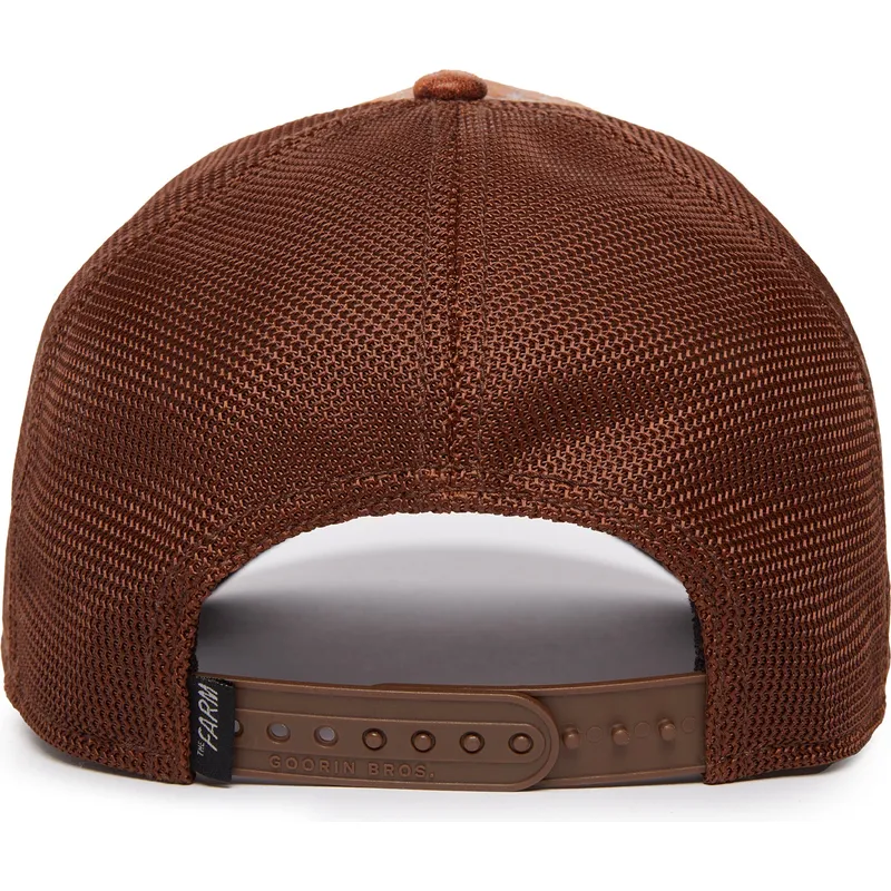 cepur-izliekta-truckeris-bruns-snapback-danger-crow-the-farm-no-goorin-bros