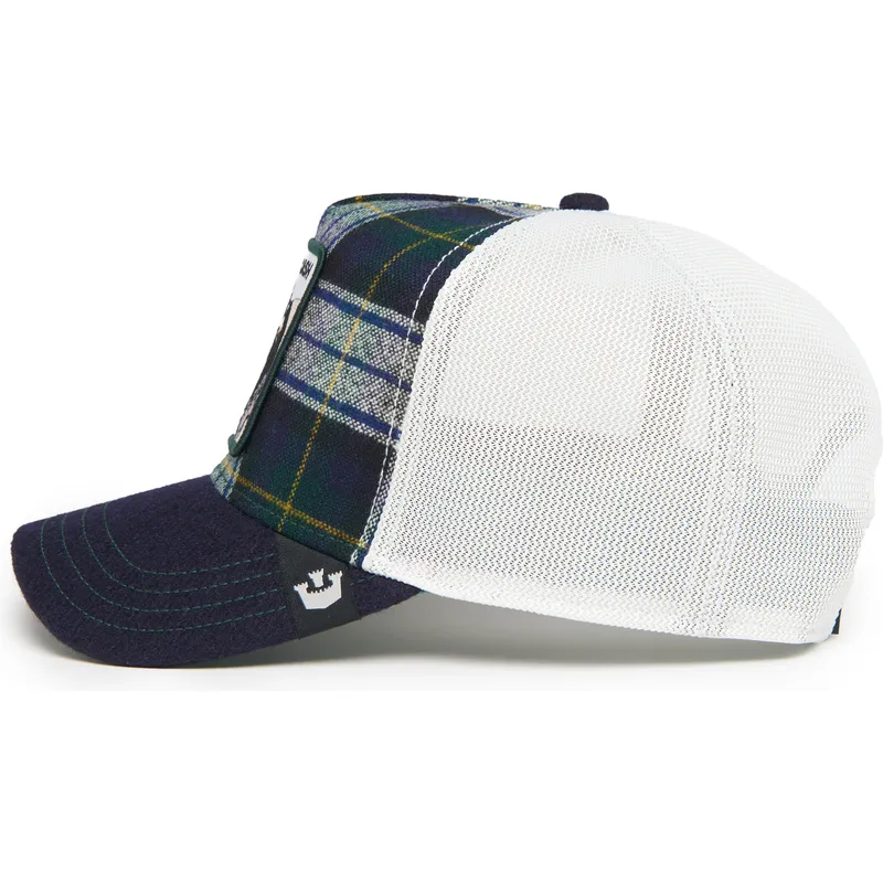 cepur-izliekta-truckeris-tumsi-zils-snapback-cash-moon-cow-uk-plaid-the-farm-no-goorin-bros cepur-izliekta-truckeris-tumsi-zils-snapback-cash-moon-cow-uk-plaid-the-farm-no-goorin-bros