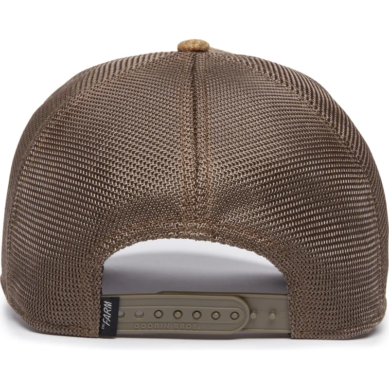 cepur-izliekta-truckeris-bruns-snapback-king-moon-lion-uk-plaid-the-farm-no-goorin-bros