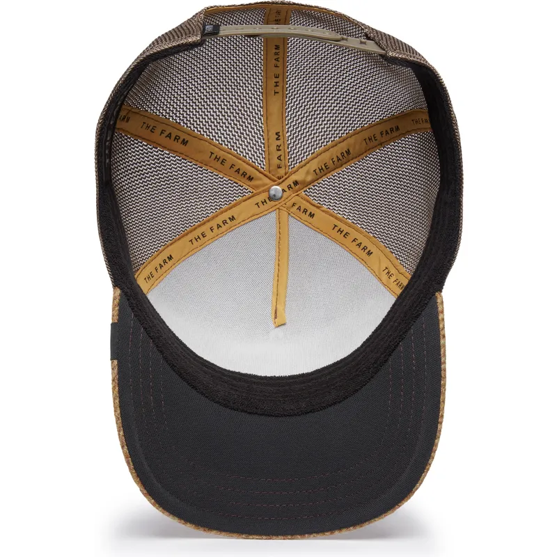 cepur-izliekta-truckeris-bruns-snapback-king-moon-lion-uk-plaid-the-farm-no-goorin-bros