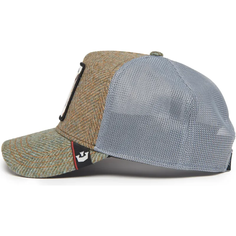 cepur-izliekta-truckeris-daudzkrasains-snapback-wise-ass-moon-owl-uk-plaid-the-farm-no-goorin-bros
