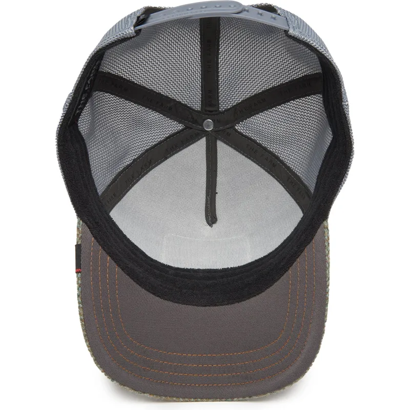 cepur-izliekta-truckeris-daudzkrasains-snapback-wise-ass-moon-owl-uk-plaid-the-farm-no-goorin-bros