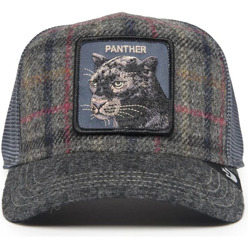 cepur-izliekta-truckeris-peleks-snapback-moon-panther-uk-plaid-the-farm-no-goorin-bros