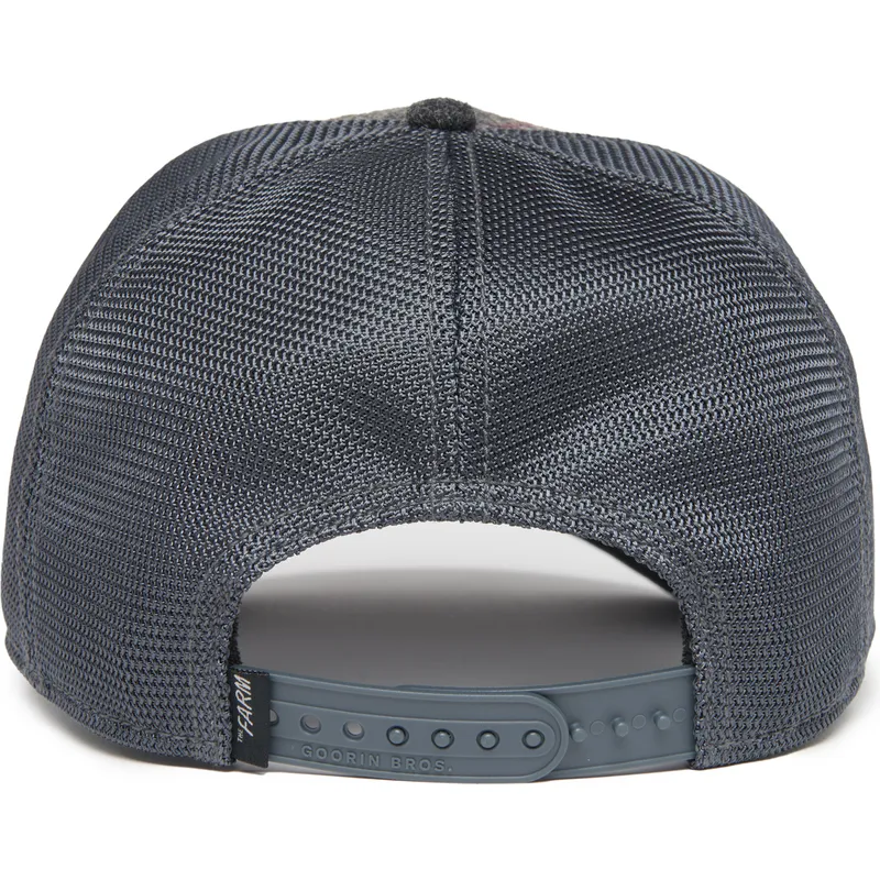 trucker-cap-grau-panther-moon-panther-uk-plaid-the-farm-von-goorin-bros