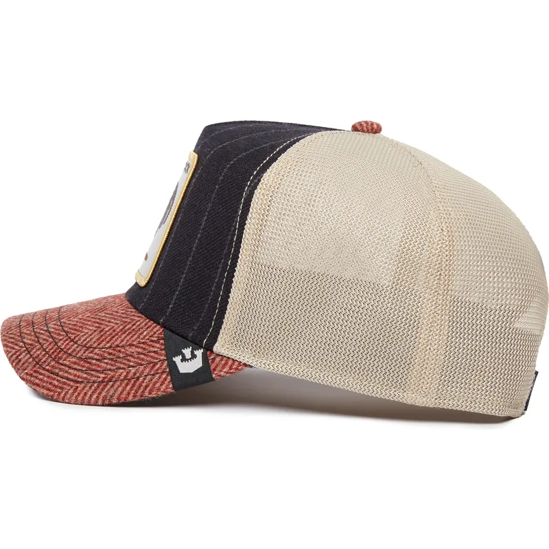 cepur-izliekta-soferis-daudzkrasains-snapback-gallo-cock-moon-rooster-uk-plaid-the-farm-the-farm-no-goorin-bros