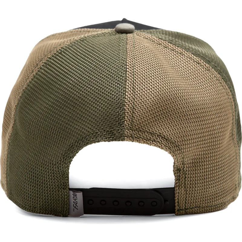 cepur-izliekta-truckeris-zals-snapback-tri-tone-the-farm-no-goorin-bros