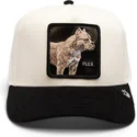 bezowo-czarna-czapka-trucker-z-pitbullem-flex-the-suede-pitbull-the-farm-od-goorin-bros