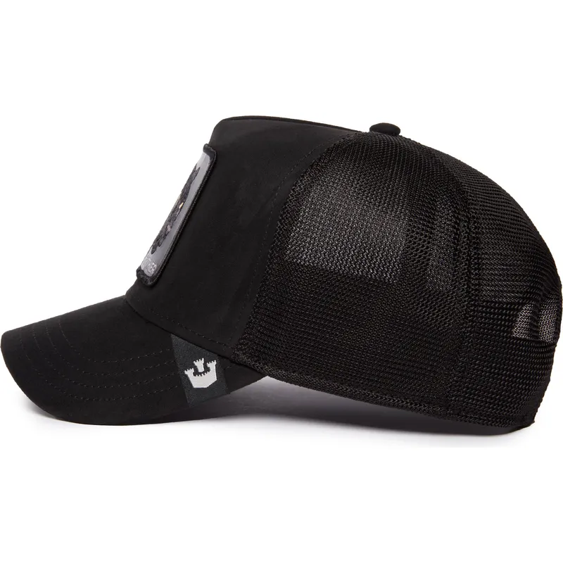 cepur-izliekta-soferis-melns-snapback-pantera-the-suede-panther-blacked-out-the-farm-the-farm-no-goorin-bros