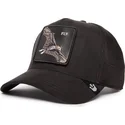 cepur-izliekta-truckeris-melns-snapback-fly-the-suede-bat-blacked-out-the-farm-no-goorin-bros