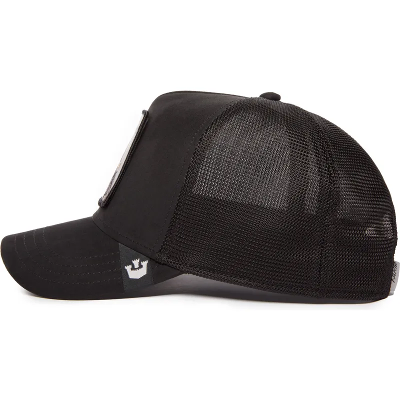 cepur-izliekta-truckeris-melns-snapback-fly-the-suede-bat-blacked-out-the-farm-no-goorin-bros