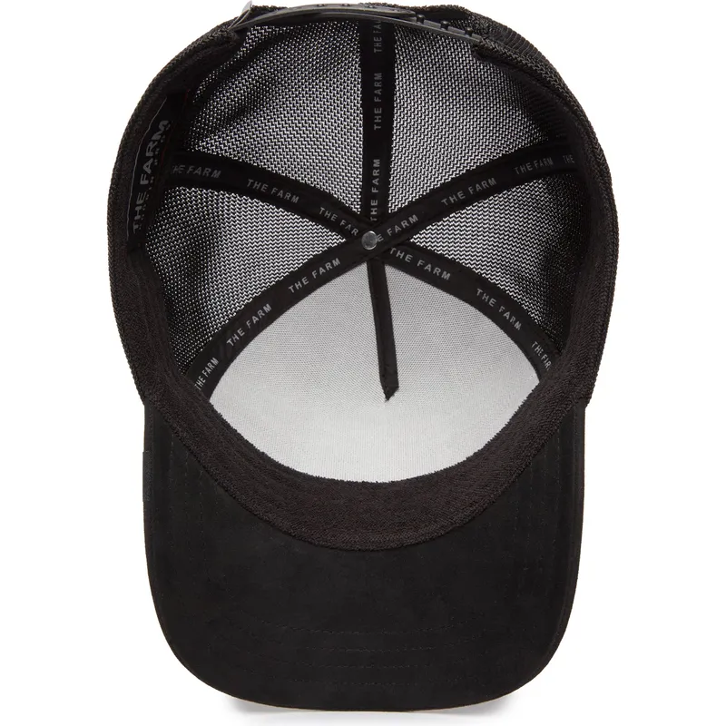 cepur-izliekta-truckeris-melns-snapback-fly-the-suede-bat-blacked-out-the-farm-no-goorin-bros