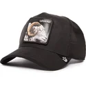 cepur-izliekta-truckeris-melns-snapback-legend-the-suede-ram-blacked-out-the-farm-no-goorin-bros