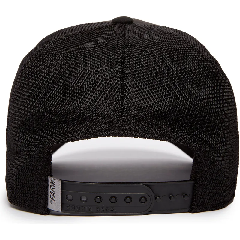 cepur-izliekta-truckeris-melns-snapback-legend-the-suede-ram-blacked-out-the-farm-no-goorin-bros