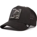cepur-izliekta-truckeris-melns-snapback-the-suede-stallion-blacked-out-the-farm-no-goorin-bros