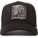 cepur-izliekta-truckeris-melns-snapback-the-suede-stallion-blacked-out-the-farm-no-goorin-bros