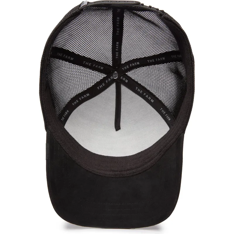 cepur-izliekta-truckeris-melns-snapback-the-suede-stallion-blacked-out-the-farm-no-goorin-bros