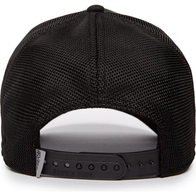cepur-izliekta-truckeris-melns-snapback-the-suede-bull-blacked-out-the-farm-no-goorin-bros