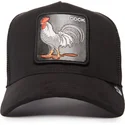schwarze-trucker-kappe-gallo-cock-the-suede-rooster-blacked-out-the-farm-von-goorin-bros