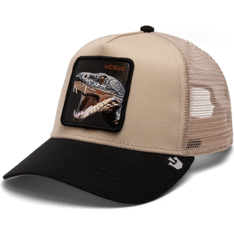 cepur-izliekta-truckeris-bess-snapback-the-vicious-snake-eco-brutalism-the-farm-no-goorin-bros