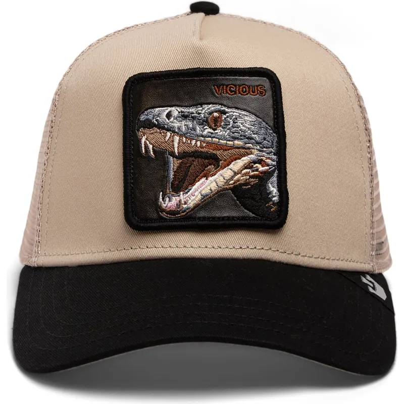 cepur-izliekta-truckeris-bess-snapback-the-vicious-snake-eco-brutalism-the-farm-no-goorin-bros
