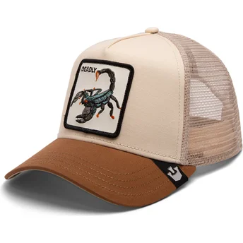 cepur-izliekta-truckeris-bruns-snapback-the-deadliest-scorpion-eco-brutalism-the-farm-no-goorin-bros