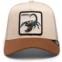 cepur-izliekta-truckeris-bruns-snapback-the-deadliest-scorpion-eco-brutalism-the-farm-no-goorin-bros