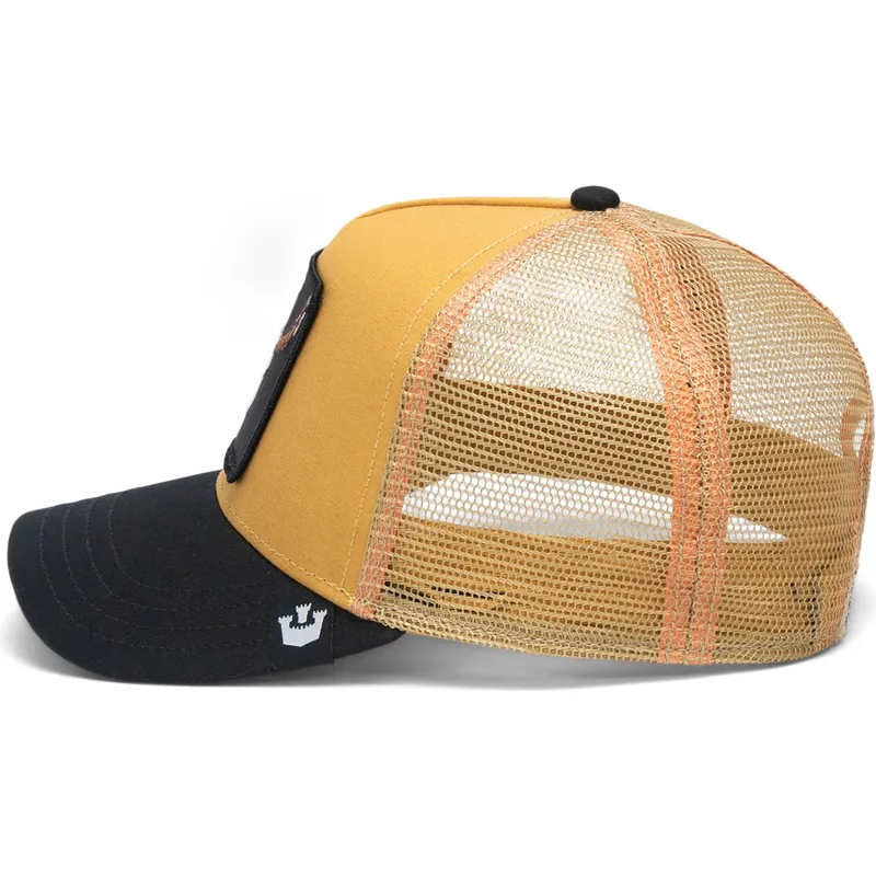 cepur-izliekta-truckeris-dzeltens-snapback-the-dead-skull-eco-brutalism-the-farm-no-goorin-bros
