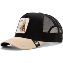 trucker-cap-schwarz-und-beige-chihuahua-hund-the-amigo-eco-brutalism-the-farm-von-goorin-bros