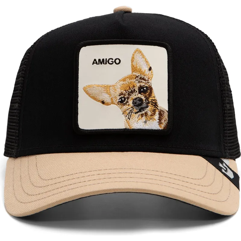 cepur-izliekta-truckeris-melns-snapback-the-amigo-eco-brutalism-the-farm-no-goorin-bros