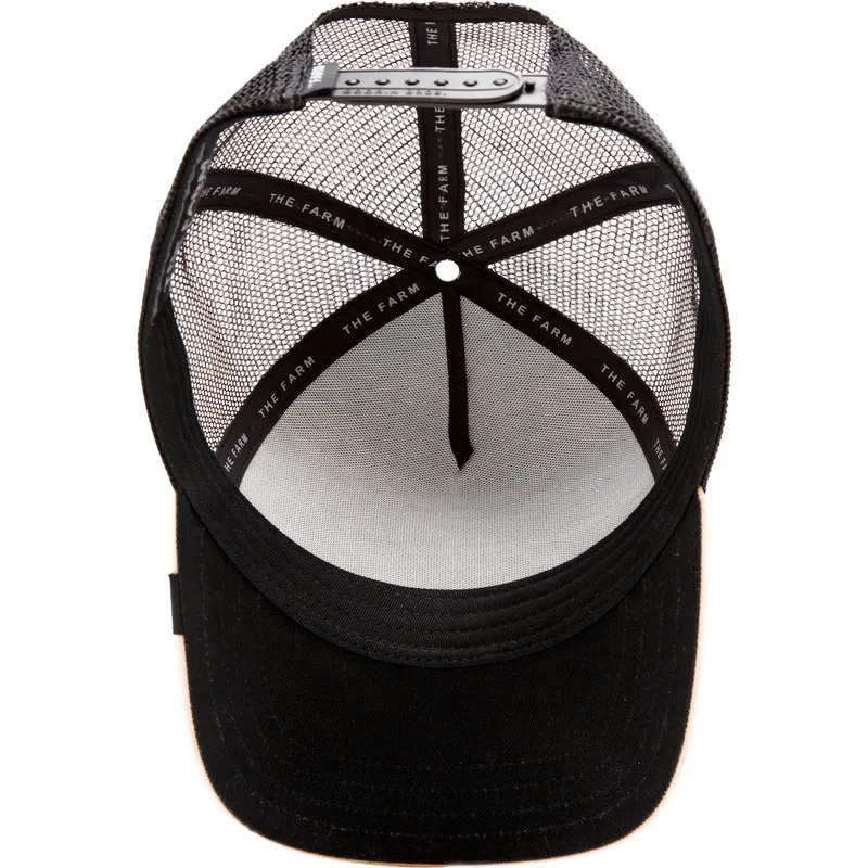 trucker-cap-schwarz-und-beige-chihuahua-hund-the-amigo-eco-brutalism-the-farm-von-goorin-bros