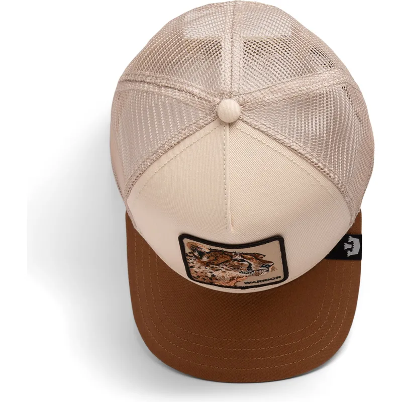 cepur-izliekta-truckeris-bruns-snapback-warrior-cheetah-big-cats-the-farm-no-goorin-bros
