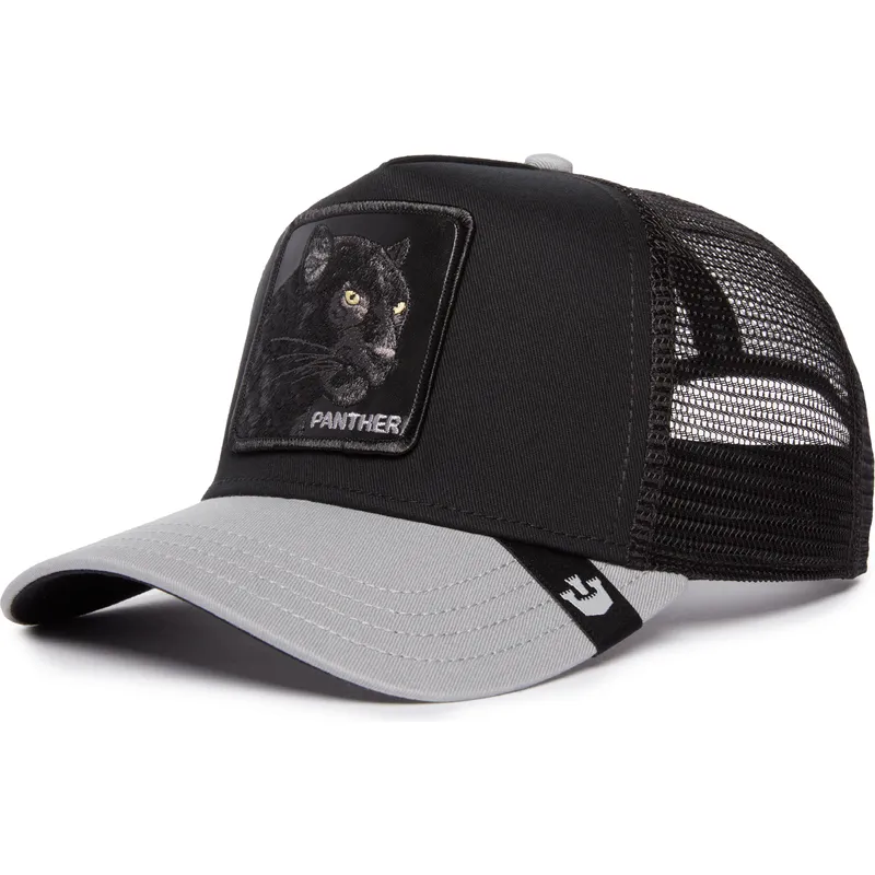 cepur-izliekta-truckeris-melns-snapback-the-black-panther-big-cats-the-farm-no-goorin-bros
