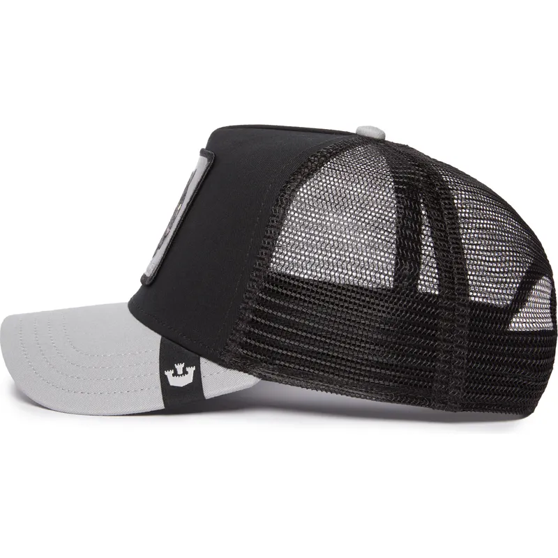 cepur-izliekta-truckeris-melns-snapback-the-black-panther-big-cats-the-farm-no-goorin-bros