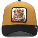 trucker-cap-braun-und-schwarz-tiger-the-wildcat-tiger-big-cats-the-farm-von-goorin-bros