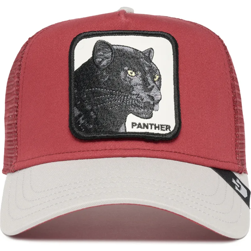 cepur-izliekta-truckeris-sarkans-snapback-the-panther-big-cats-the-farm-no-goorin-bros