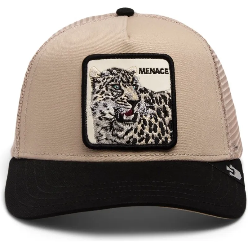 cepur-izliekta-truckeris-bess-snapback-menace-the-snow-leopard-big-cats-the-farm-no-goorin-bros