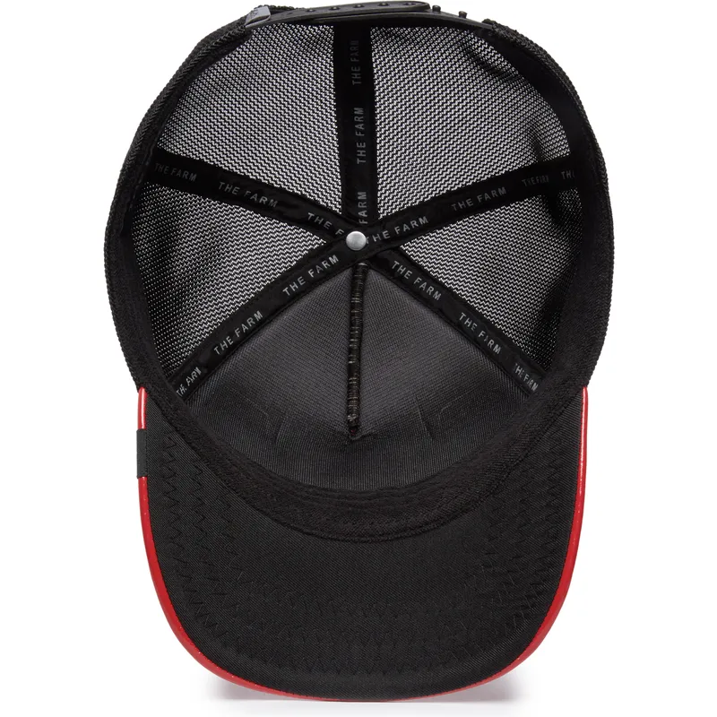 cepur-izliekta-truckeris-sarkans-snapback-raging-pamplona-puff-patent-the-farm-no-goorin-bros